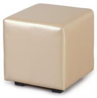 Банкетка (пуфик) куб золотой ПФ-01