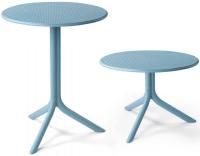 Стол пластиковый обеденный Step + Step Mini голубой