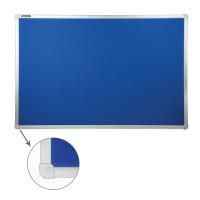 Доска c текстильным покрытием для объявлений (60х90 см) синяя,BRAUBERG, 231700