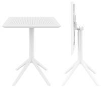 Стол пластиковый складной Sky Folding Table 60 белый