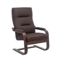 Кресло-качалка Leset Оскар, коричневый, ткань