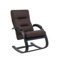 Кресло-качалка Leset Милано, коричневый, ткань
