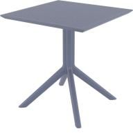 Стол пластиковый Sky Table 70 темно-серый