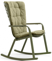 Кресло-качалка пластиковое с подушкой Folio агава, зеленый