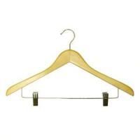 WS 009 \ Деревянные вешалки-плечики для одежды с прищепками (зажимами)