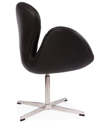 Кресло с обивкой Swan (Arne Jacobsen) A062 черный