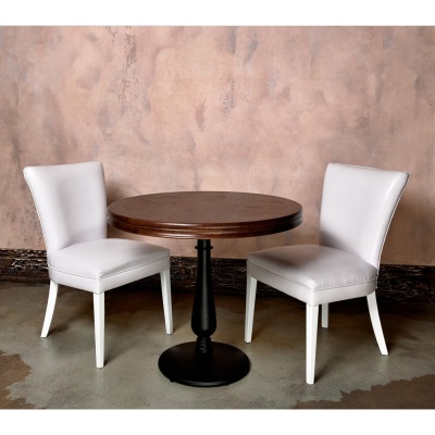 Основание для стола из чугуна круглое, высота 72 см, черное, для кафе, серия Либерти, модель 3005