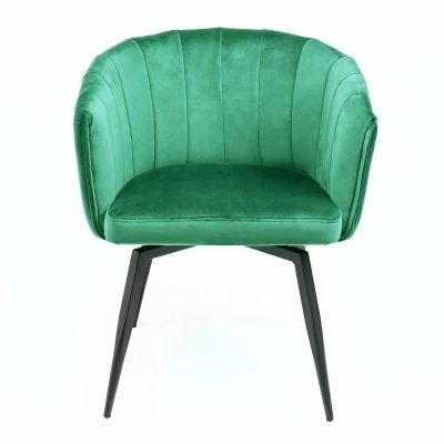 Кресло Melon, поворотное, зеленый, велюр