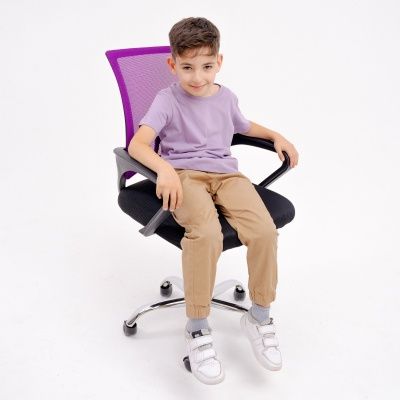 Кресло поворотное Ricci New, фиолетовый, сетка