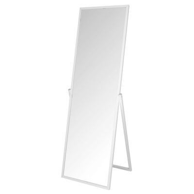 Зеркало напольное Отрада в металлической раме с опорой, 490х410х1540Н, белое