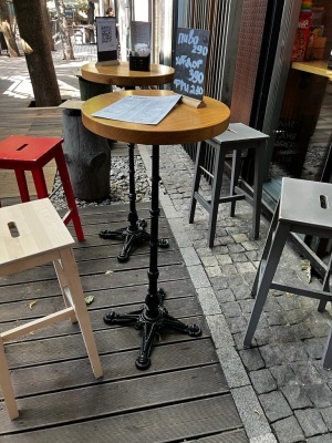 Основание стола из чугуна 110 см черное, для бара, серия Bistrot, модель 3063H барное