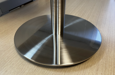 Подстолье нержавеющая сталь круглое для кафе, увеличенный размер, артикул 4106