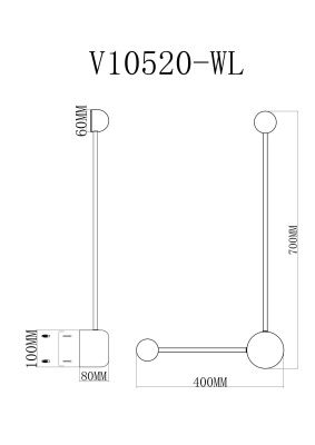 Светильник настенный светодиодный Moderli V10520-WL Provo