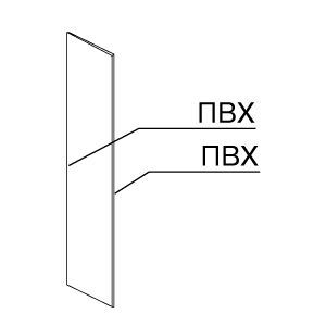 ST 001.004 \ Боковая панель для двустороннего стеллажа, левая