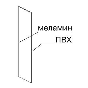 ST 001.003 \ Боковая панель для пристенного стеллажа, правая