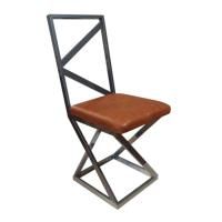 Стул Лофт, каркас хром, коричневая экокожа цена 4 588.50 ₽ Стул Лофт, каркас хром, коричневая экокожа