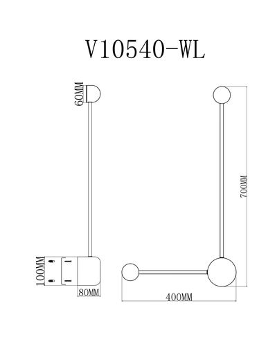 Светильник настенный светодиодный Moderli V10540-WL Provo