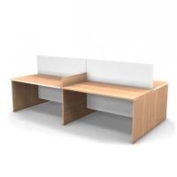 Стол с перегородкой 4-х местный, 2800 мм цена 78 303.50 ₽ Стол с перегородкой 4-х местный, 2800 мм