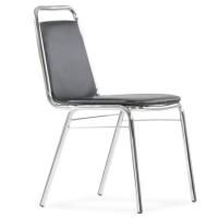 Стул хром, черная кожа цена 3 208.50 ₽ Стул хром, черная кожа