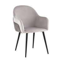 Стул Новел велюр св-серый с темно-серой спинкой цена 11 488.50 ₽ Стул Новел велюр св-серый с темно-серой спинкой