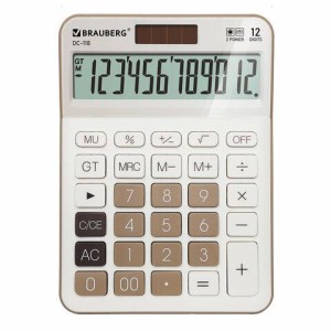 Калькулятор настольный BRAUBERG DC-118-BG (175х126 мм), 12 разрядов, двойное питание, бежевый, 272963 цена 463 ₽ Калькулятор настольный BRAUBERG DC-118-BG (175х126 мм), 12 разрядов, двойное питание, бежевый, 272963
