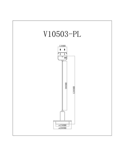 Светодиодный подвесной светильник Moderli V10503-PL Solumn