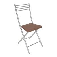 Стул складной с твердой спинкой, хром/ коричневый цена 2 058.50 ₽ Стул складной с твердой спинкой, хром/ коричневый