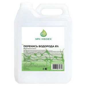 Средство дезинфицирующее Перекись водорода 6% 5л ЛЮИР цена 868 ₽ Средство дезинфицирующее Перекись водорода 6% 5л ЛЮИР