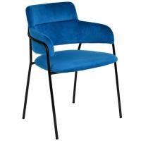 Стул Napoli, синий, черные ножки цена 10 568.50 ₽ Стул Napoli, синий, черные ножки