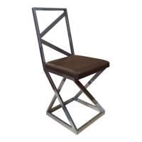 Стул Лофт, каркас хром, экокожа шоколад цена 4 588.50 ₽ Стул Лофт, каркас хром, экокожа шоколад