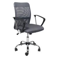 Кресло поворотное ARIA, LIGHT, ECO/сетка, серый+сетка-серая