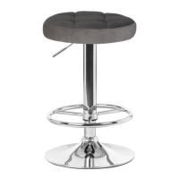 Барный табурет Кавагучи, серый велюр цена 5 738.50 ₽ Барный табурет Кавагучи, серый велюр