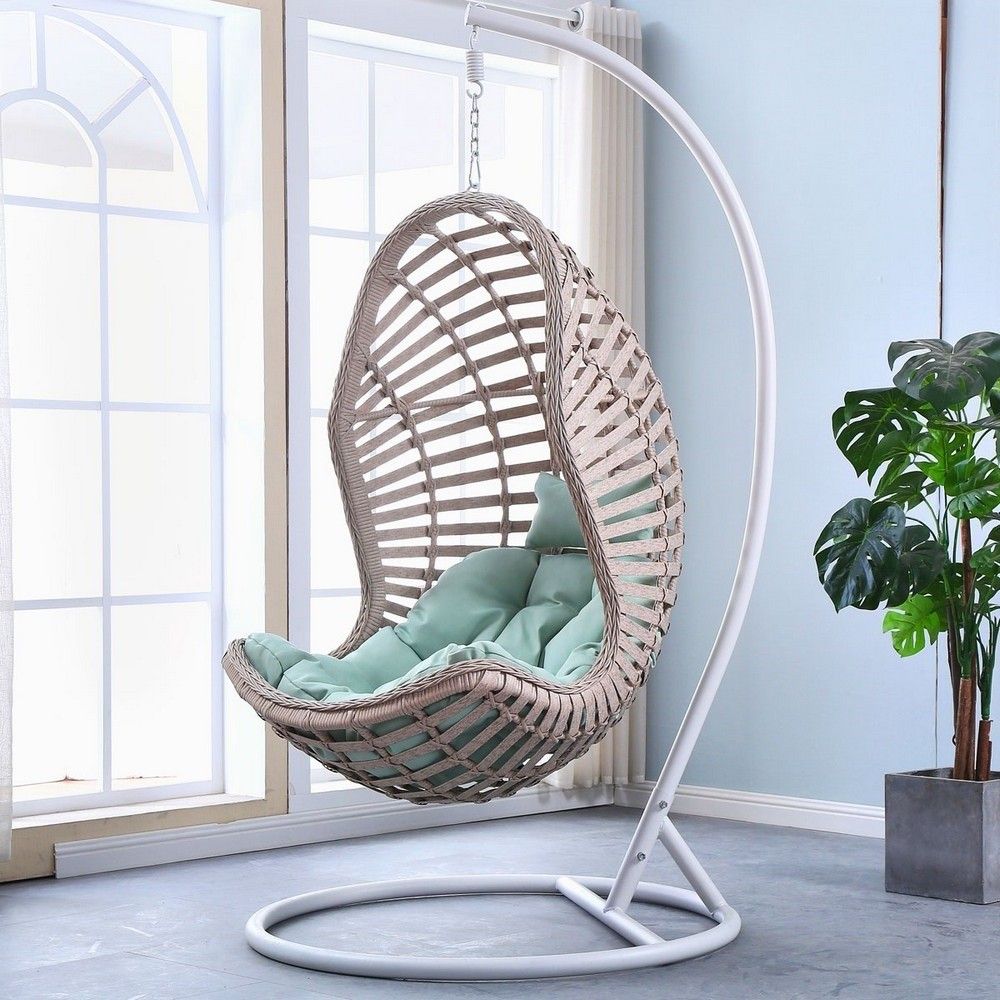 кресло для дачи круглое из ротанга
