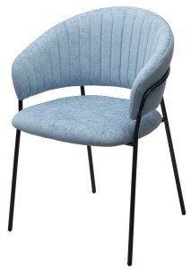 Стул ГЕММА, цвет RAIN 13 blue, велюр / черный каркас цена 6 570 ₽ Стул ГЕММА, цвет RAIN 13 blue, велюр / черный каркас