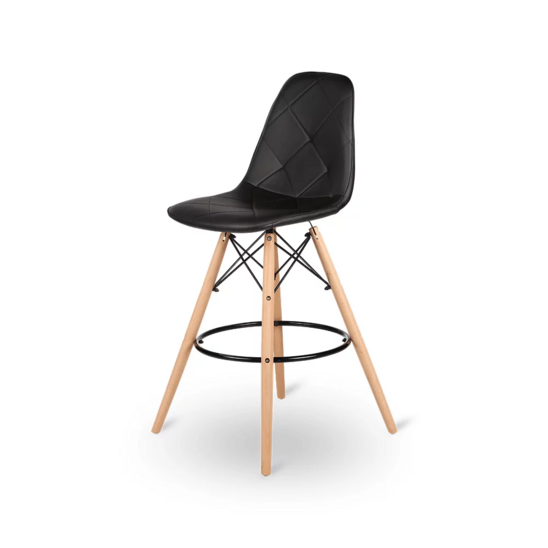 Черный барный стул eames