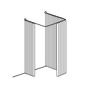 H 012.HL \ Примерочная кабина без штор