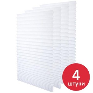 Жалюзи-плиссе, штора бумажная самоклеящаяся КОМПЛЕКТ 4 шт., BRABIX, 60х180 см, ЭКО, 80 г/м2, цвет белый, 700004 цена 887 ₽ Жалюзи-плиссе, штора бумажная самоклеящаяся КОМПЛЕКТ 4 шт., BRABIX, 60х180 см, ЭКО, 80 г/м2, цвет белый, 700004