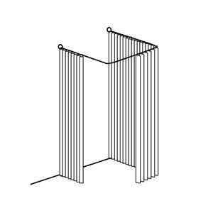 Hs 012 \ Примерочная кабина без штор