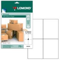 Этикетка самоклеящаяся 105х148,5 мм, 4 этикетки, белая, 70 г/м2, 50 л., LOMOND, 2100025 цена 514 ₽ Этикетка самоклеящаяся 105х148,5 мм, 4 этикетки, белая, 70 г/м2, 50 л., LOMOND, 2100025