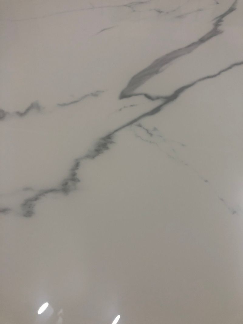 Стол Corner 120 Sintered Stone Gloss Statuario White / Black