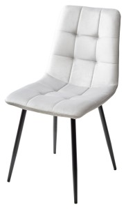 Стул BARI UF910-02 LIGHT GREY, велюр / черный каркас цена 2 625 ₽ Стул BARI UF910-02 LIGHT GREY, велюр / черный каркас