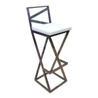 Стул барный Лофт, каркас хром, белая экокожа цена 5 508.50 ₽ Стул барный Лофт, каркас хром, белая экокожа