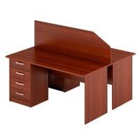 Стол Решт для 2-х сотрудников, коричневый цена 40 698.50 ₽ Стол Решт для 2-х сотрудников, коричневый