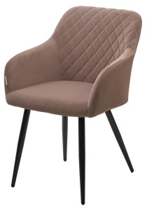 Стул BRANDY 505-5 Тауп, велюр "беспальчиковый" / черный каркас, цена 6 390 ₽ Стул BRANDY 505-5 Тауп, велюр "беспальчиковый" / черный каркас,