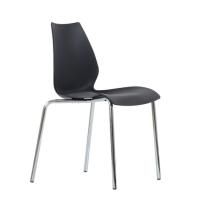 Стул Lili, хром металл, стопируемый, черный цена 2 863.50 ₽ Стул Lili, хром металл, стопируемый, черный