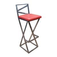 Стул барный Лофт, каркас хром, красная экокожа цена 5 508.50 ₽ Стул барный Лофт, каркас хром, красная экокожа