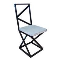 Стул Лофт, каркас черный, серая экокожа цена 4 588.50 ₽ Стул Лофт, каркас черный, серая экокожа