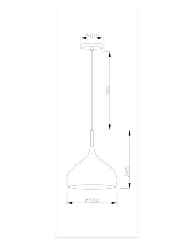 Подвесной светильник Moderli V1292-1P Eline 1*E27*60W