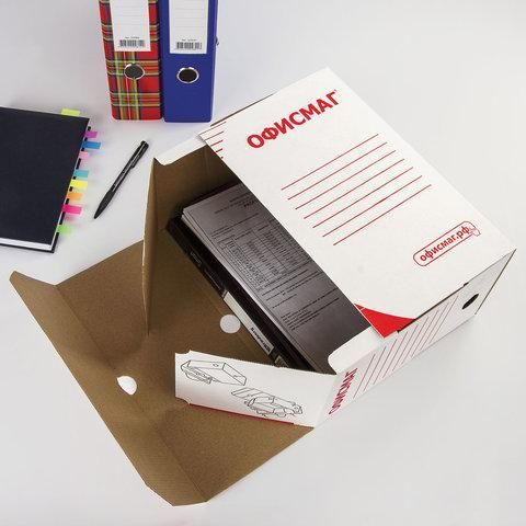 Короб архивный картонный офисмаг