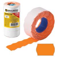 Этикет-лента 22х12 мм, волна, оранжевая, комплект 5 рулонов по 800 шт., BRAUBERG, 123574 цена 298 ₽ Этикет-лента 22х12 мм, волна, оранжевая, комплект 5 рулонов по 800 шт., BRAUBERG, 123574